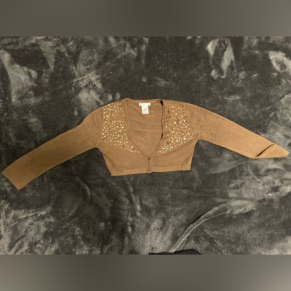 Girls brown sweater